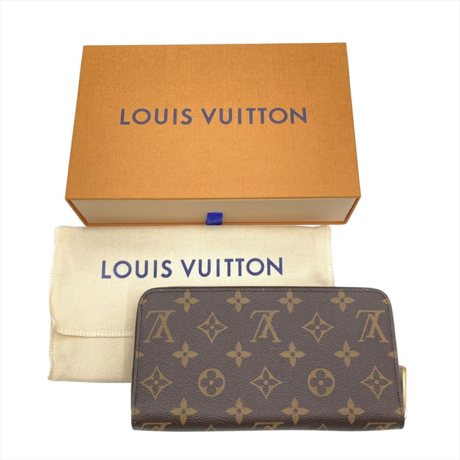 【美品】ルイヴィトン　モノグラム　ジッピーウォレット　長財布　ブラウン LOUIS VUITTON（ルイ・ヴィトン） ジッピーウォレット 長財布