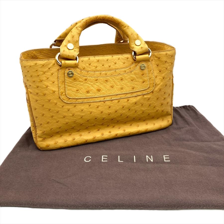 CELINE（セリーヌ） ブギーバック ハンドバッグ オーストリッチ