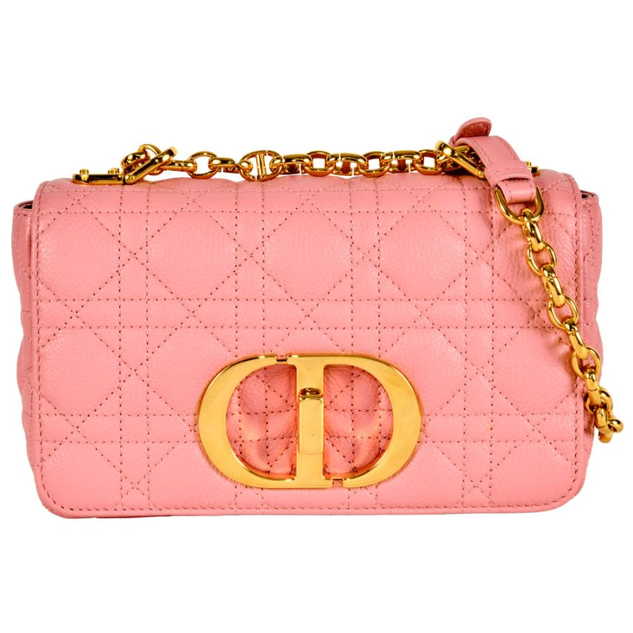 ディオール Dior カロ スモール カナージュ ショルダーバッグ レザー