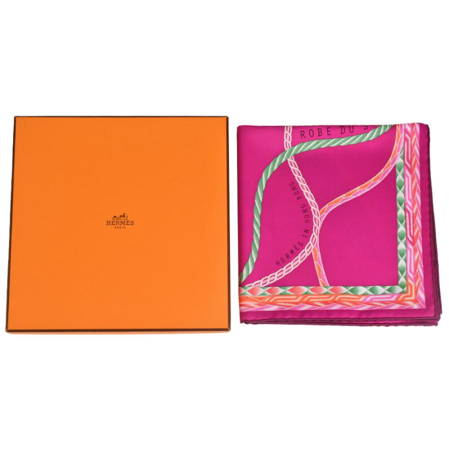 【美品】HERMES Robe du soir スカーフ カレ90 シルク HERMES エルメス カレ90 スカーフ シルク レッド ピンク ROBE DU