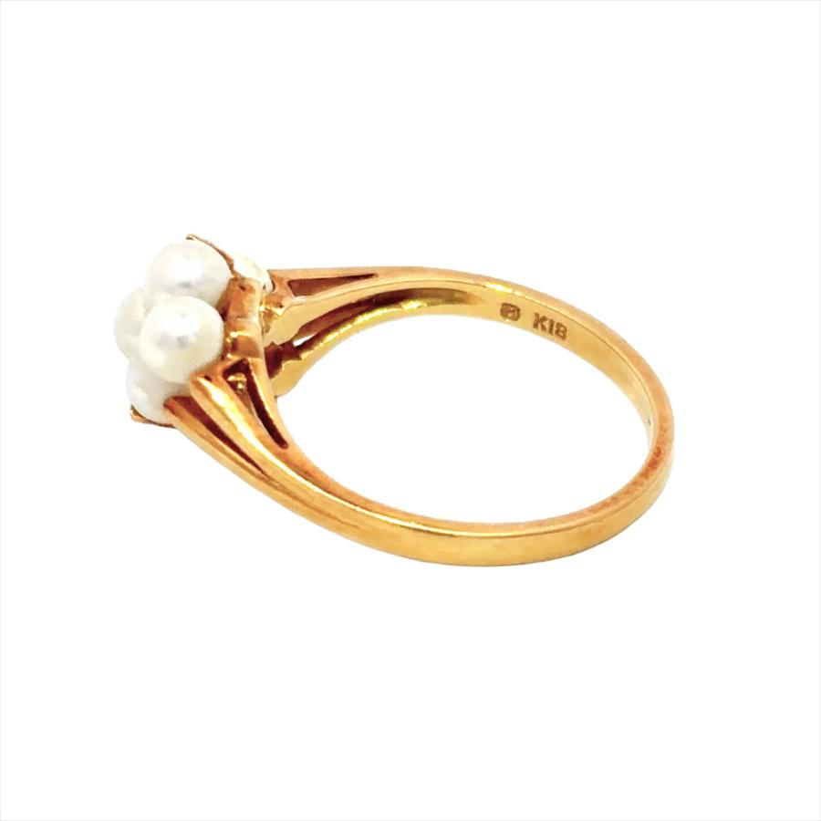 MIKIMOTO（ミキモト） ベビーパール リング 指輪 約11号 K18YG 2.9g