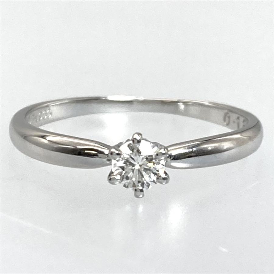 タサキ TASAKI ソリティア リング 指輪 ダイヤモンド 0.13ct 約9号 