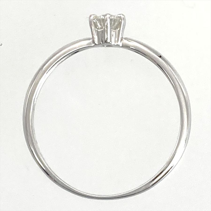 タサキ TASAKI ソリティア リング 指輪 ダイヤモンド 0.13ct 約9号 