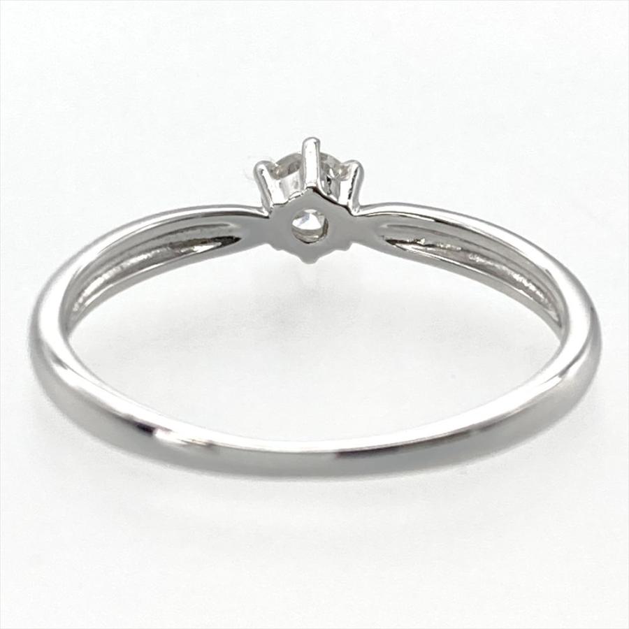 タサキ TASAKI ソリティア リング 指輪 ダイヤモンド 0.13ct 約9号 