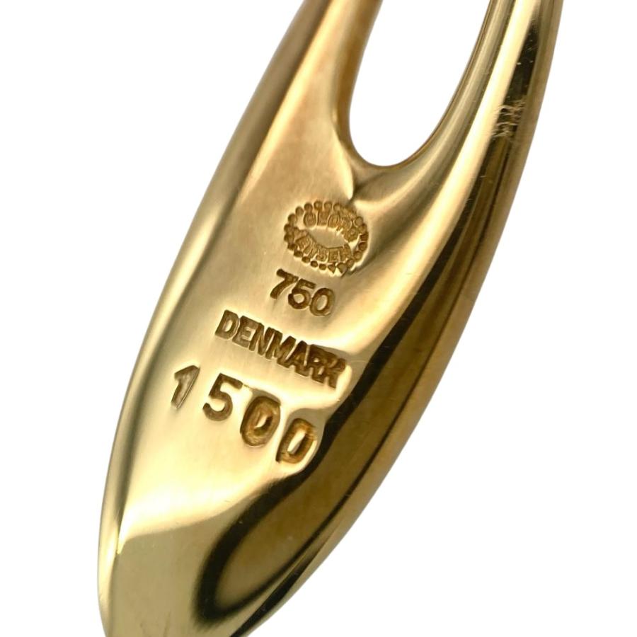 ジョージジェンセン Georg Jensen ゼファー ZEPHAR ピアス K18YG 6.1g
