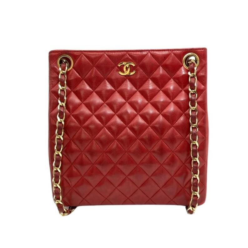 マトラッセ シャネル CHANEL チェーン ショルダーバッグ ラムスキン