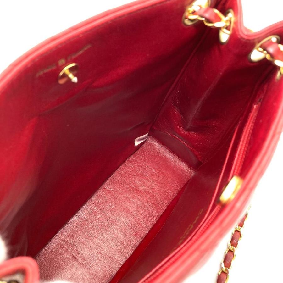 マトラッセ シャネル CHANEL チェーン ショルダーバッグ ラムスキン