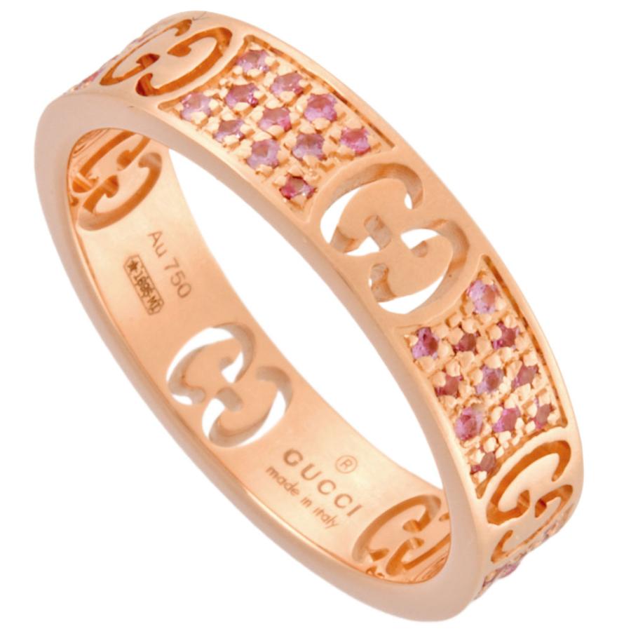 GUCCI グッチ アイコン スターダスト リング 指輪 ピンクサファイア 