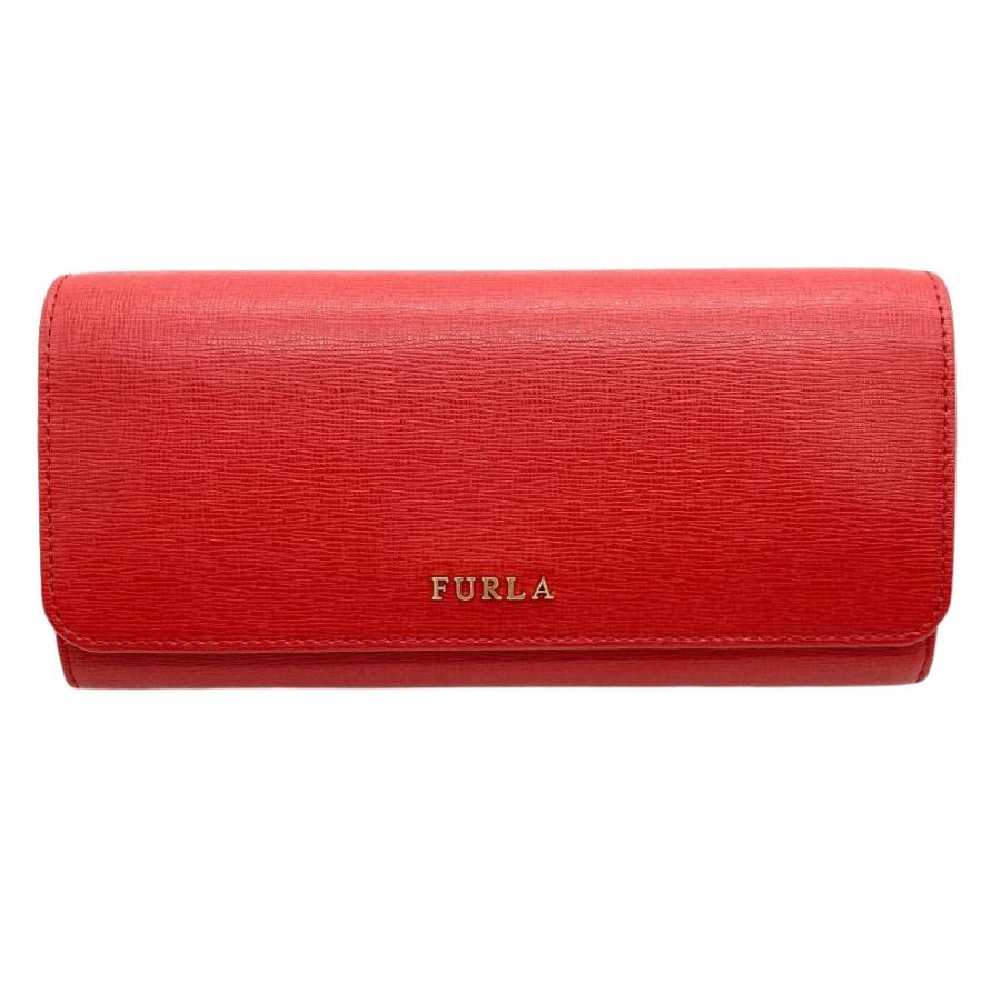 FURLA（フルラ） Furla FURLA 長財布 レザー レッド ゴールド金具
