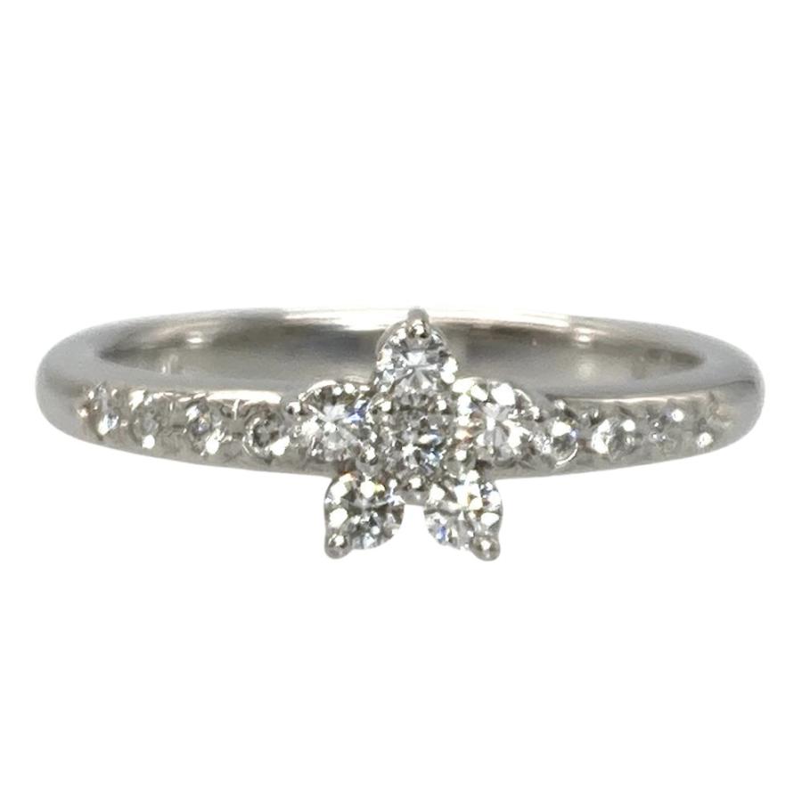 タサキ TASAKI フラワー モチーフ リング 指輪 ダイヤモンド 0.25ct 約
