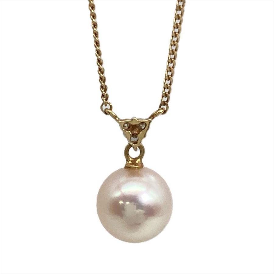 美品♪ TASAKI 田崎 パール 9粒 真珠 7mm リボン ネックレス. タサキ TASAKI パール 7.9mm ネックレス ダイヤモンド K18YG 2.5g 真珠