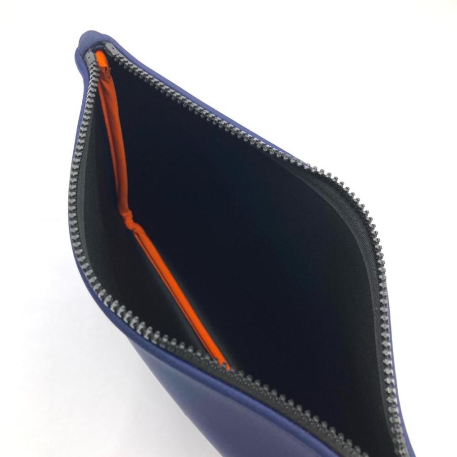 エルメス　HERMES ポーチ　ネオバン　MM ブルー　マリン　新品 HERMES エルメス ネオバンMM ポーチ ナイロン ポリウレタン