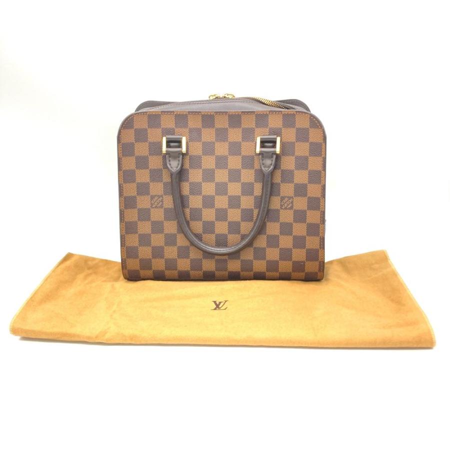 LOUIS VUITTON ルイヴィトン トリアナ ハンドバッグ ダミエ エベヌ