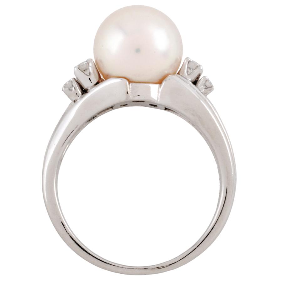 MIKIMOTO（ミキモト） パール 約9.1mm リング 指輪 ダイヤモンド 約10