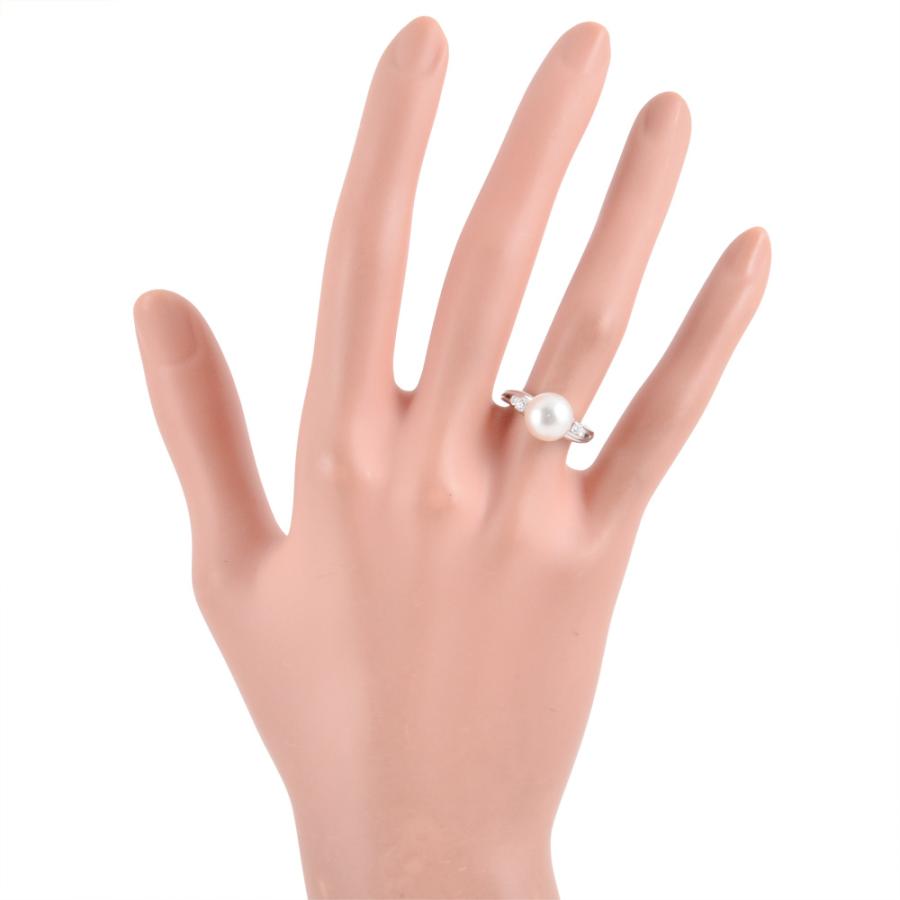 MIKIMOTO（ミキモト） パール 約9.1mm リング 指輪 ダイヤモンド 約10