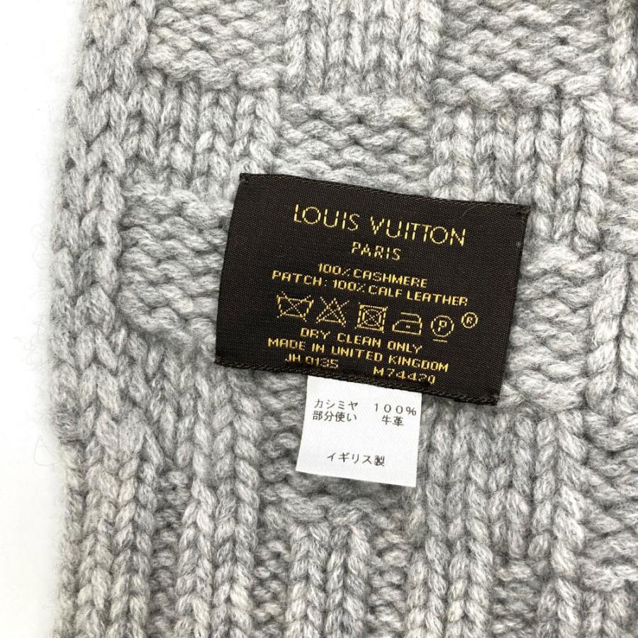 LOUIS VUITTON エシャルプ　ヘルシンキ　カシミヤ マフラー　グレー LOUIS VUITTON（ルイ・ヴィトン） エシャルプ ヘルシンキ マフラー