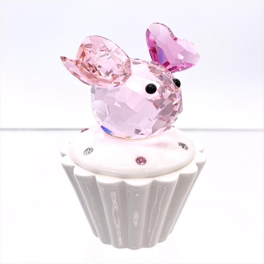 SWAROVSKI（スワロフスキー） カップケーキボックスとネズミ オブジェ
