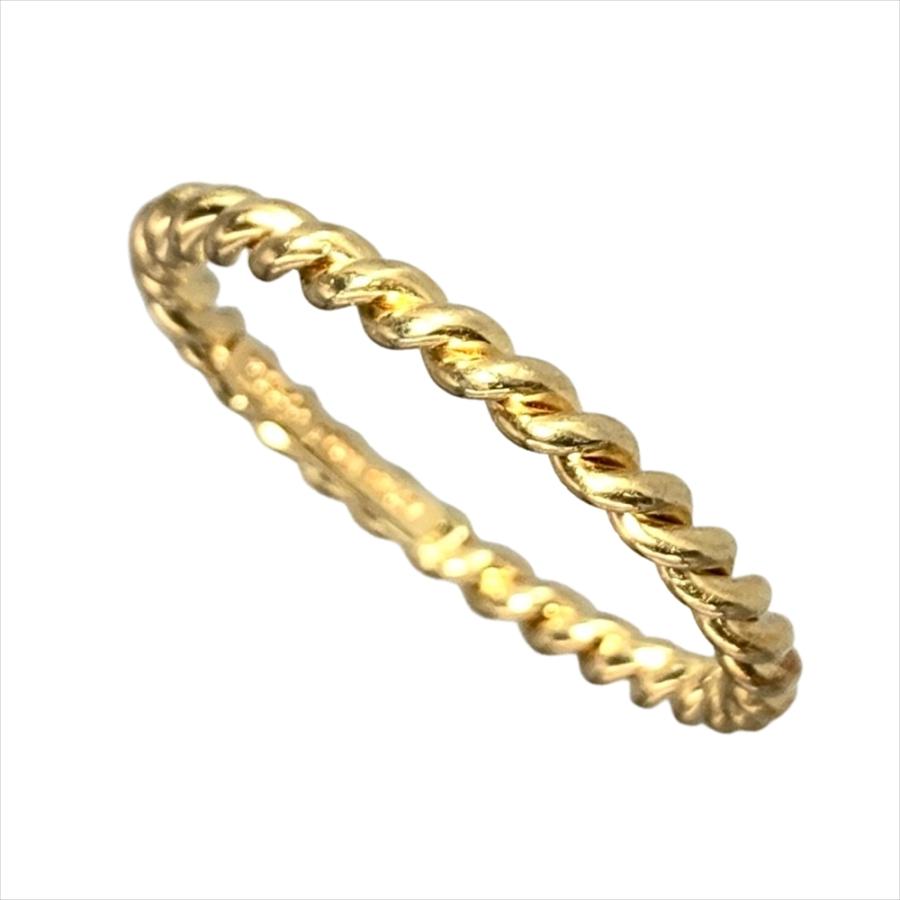 Tiffany & Co. ツイストデザインリング TIFFANY&Co.（ティファニー） ツイスト リング 指輪 約19号 K18YG 2.8g