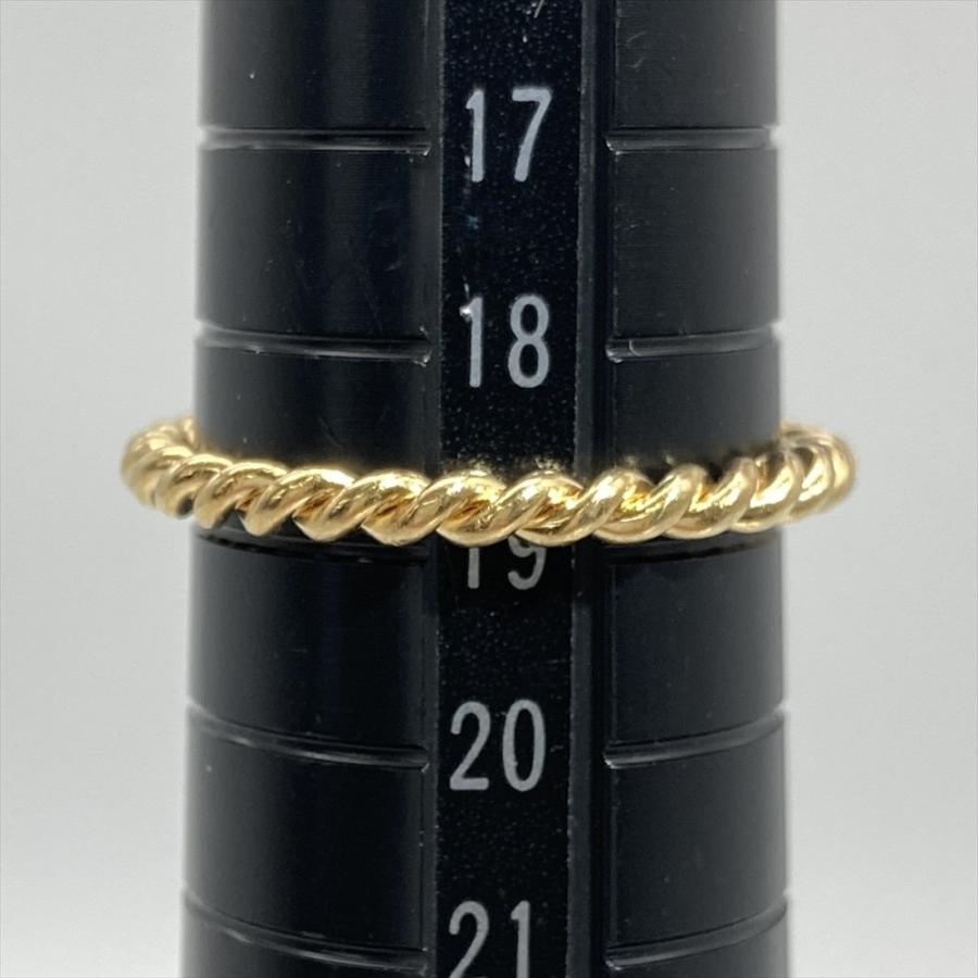 希少✨️美品♥T&Co. 750ゴールド ツイストリング TIFFANY&Co.（ティファニー） ツイスト リング 指輪 約19号 K18YG 2.8g