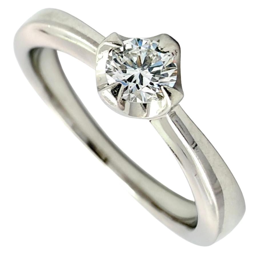 ヨンドシー 4℃ ソリティア リング 指輪 ダイヤモンド 0.227ct 約10号