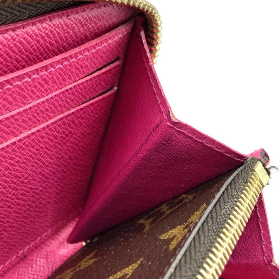 ルイヴィトン モノグラム ポルトフォイユ クレマンス フューシャピンク