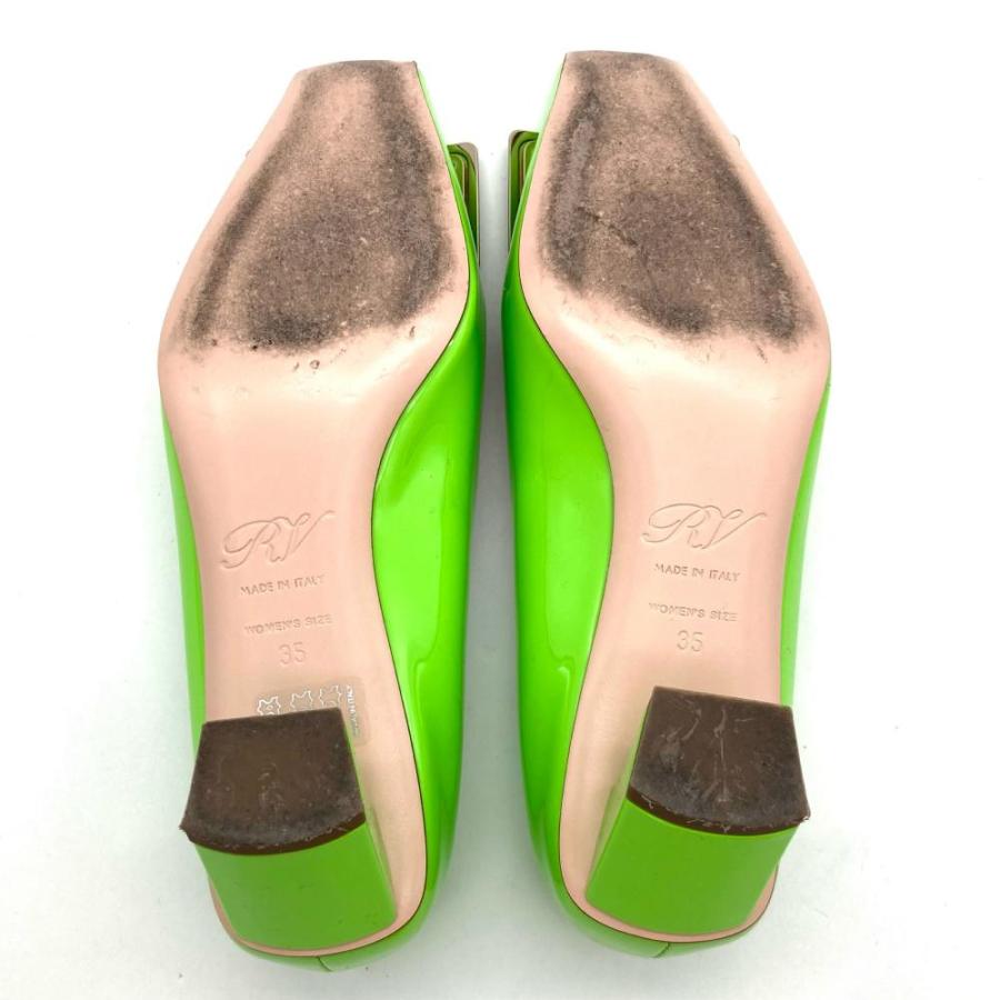 ロジェヴィヴィエ Roger vivier ヒール パンプス グリーン 22.0cm