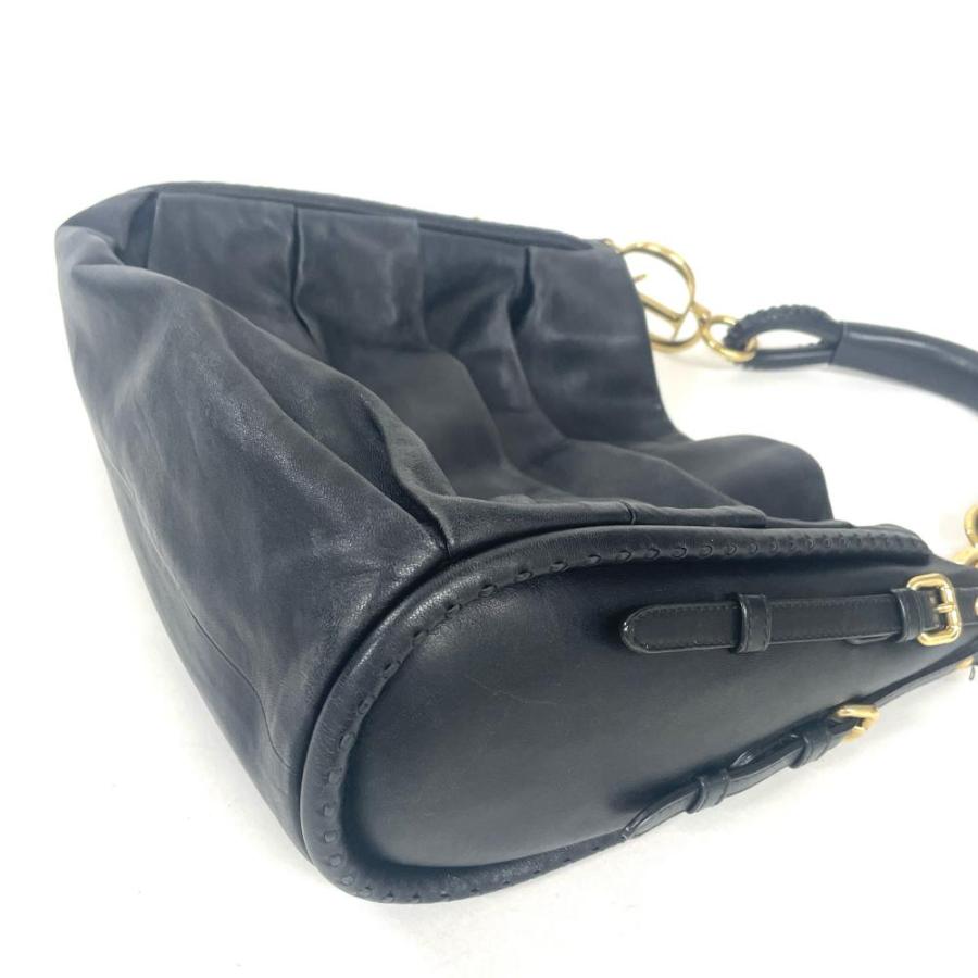 ディオール Dior ショルダーバッグ レザー ブラック : ゴールドプラザ