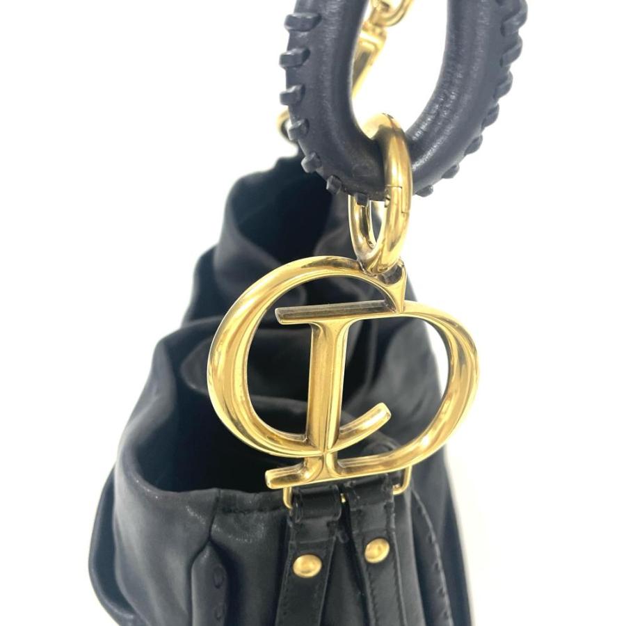 ディオール Dior ショルダーバッグ レザー ブラック : ゴールドプラザ