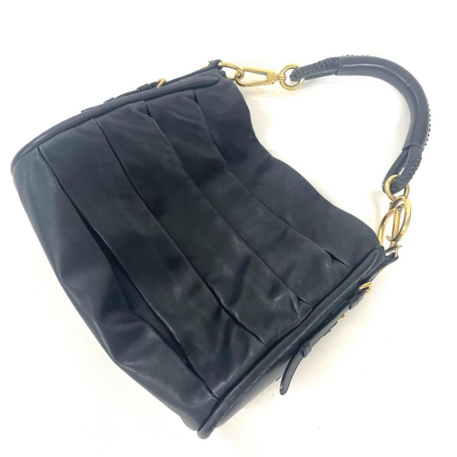 ディオール Dior ショルダーバッグ レザー ブラック : ゴールドプラザ