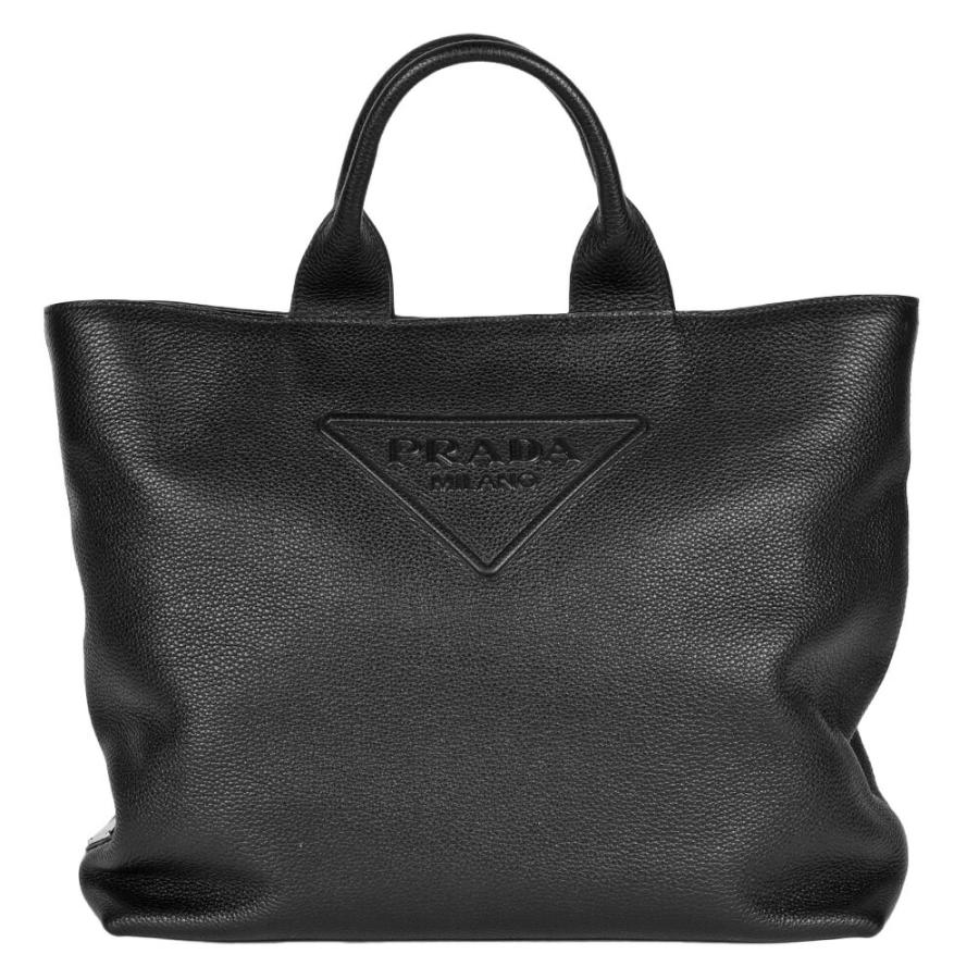 PRADA（プラダ） ロゴ トートバッグ ショルダーバッグ ブラック ヴィッ