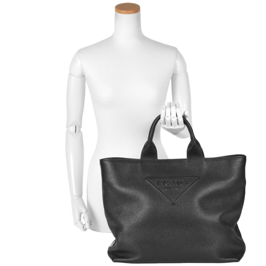 PRADA プラダ ロゴ トートバッグ ショルダーバッグ ブラック