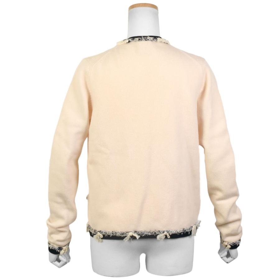 CHANEL - CHANEL シャネル カーディガン ベージュ系 #38 CHANEL シャネル カーディガン レディース38 ベージュ/ブラック