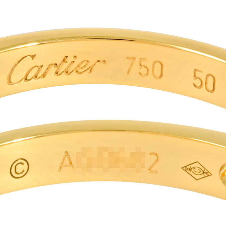 ゆっきー カルティエ ハーフダイヤ #50 イエローゴールド 10号