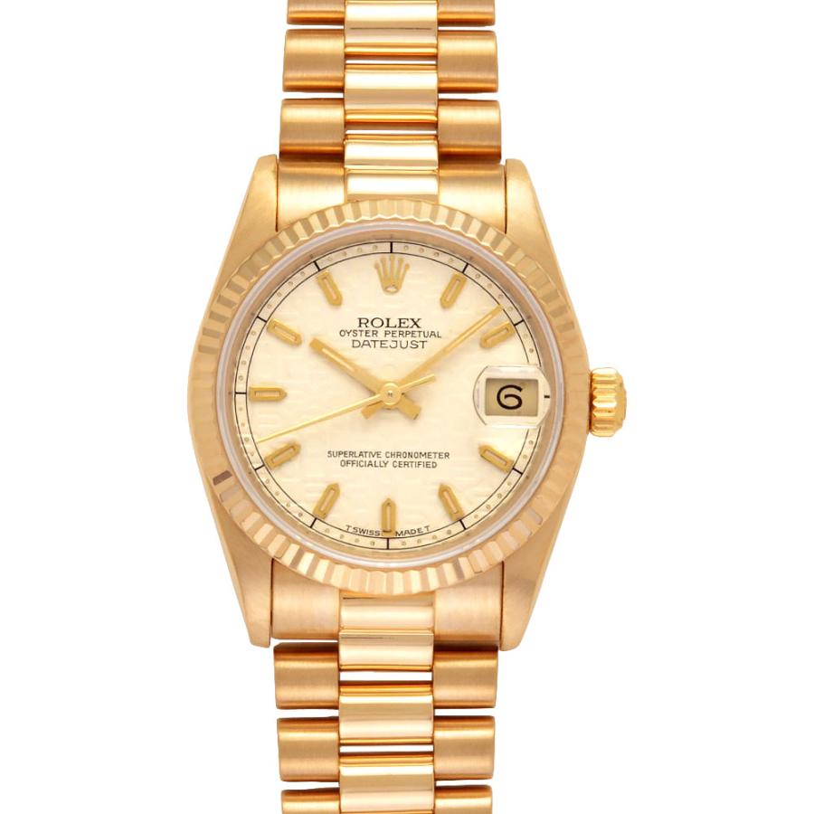 デイトジャスト ロレックス ROLEX 68278 S番 腕時計 自動巻 アイボリー