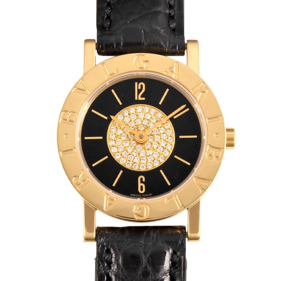 BVLGARI ブルガリ ブルガリブルガリ パヴェダイヤ K18YG レディース 金 