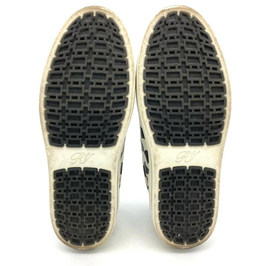 ロジェヴィヴィエ Roger vivier 白黒 ジップ スニーカー レザー 