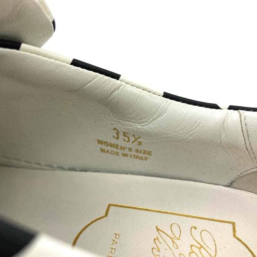 ロジェヴィヴィエ Roger vivier 白黒 ジップ スニーカー レザー 