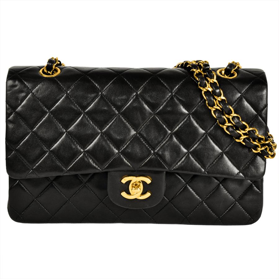マトラッセ シャネル CHANEL 25 ショルダーバッグ ラムスキン A01112
