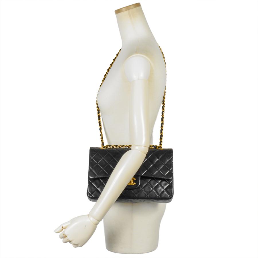 マトラッセ シャネル CHANEL 25 ショルダーバッグ ラムスキン A01112