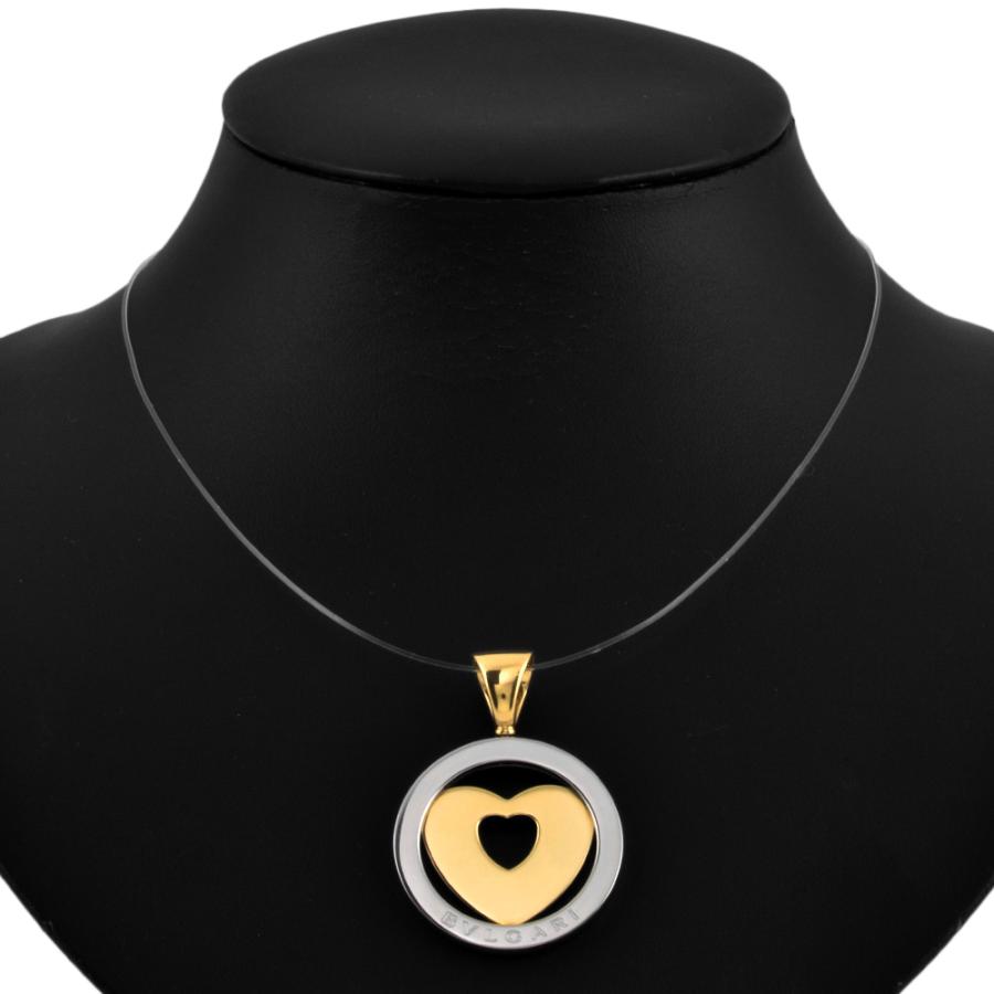 BVLGARI ペンダントトップ BVLGARI（ブルガリ） トンド ハート ペンダントトップ YG×SSg K18
