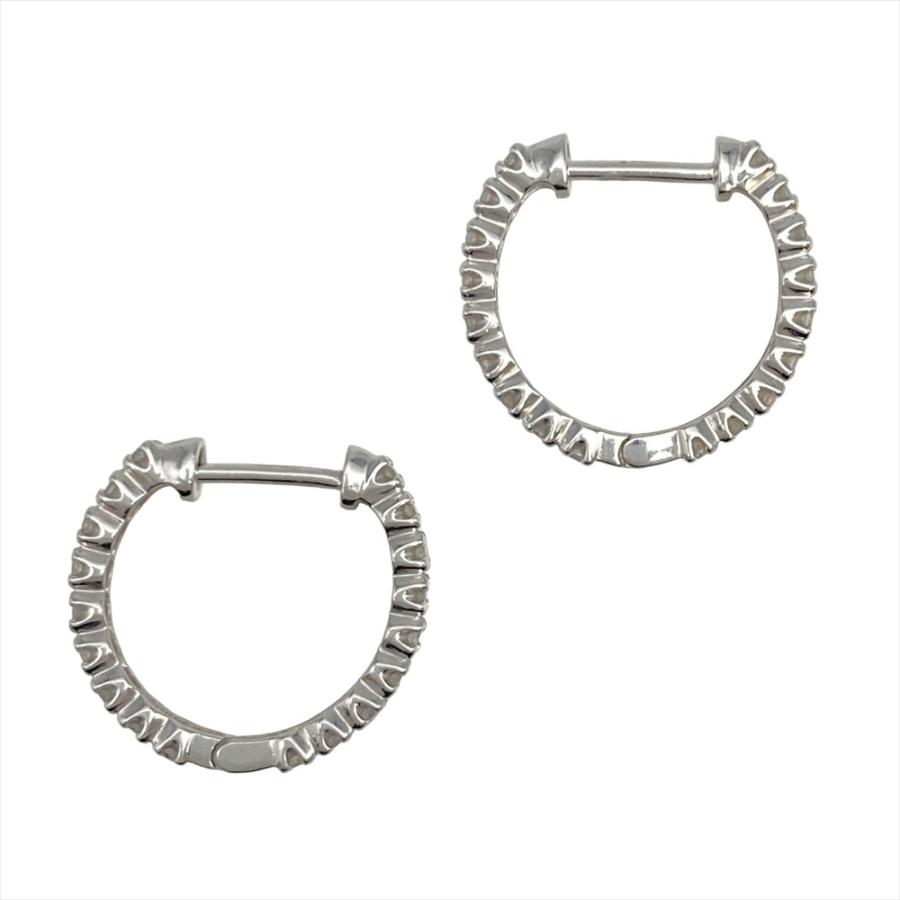 最終交渉可JG209★高級 ダイヤモンド0.5ct プラチナ フープピアス フープ ピアス ダイヤモンド 0.5ct Pt900 2.8g プラチナ : ゴールド