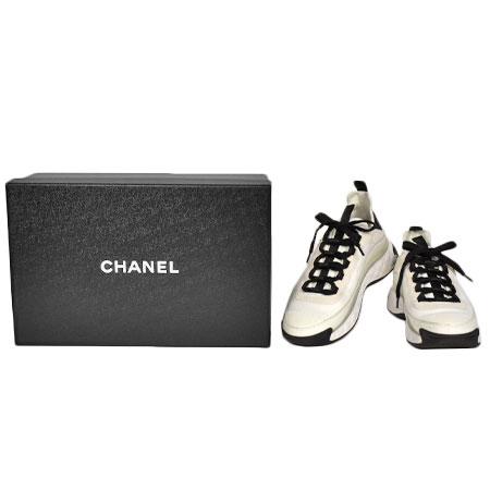 CHANEL（シャネル） ココマーク ファブリック スニーカー G35617 38
