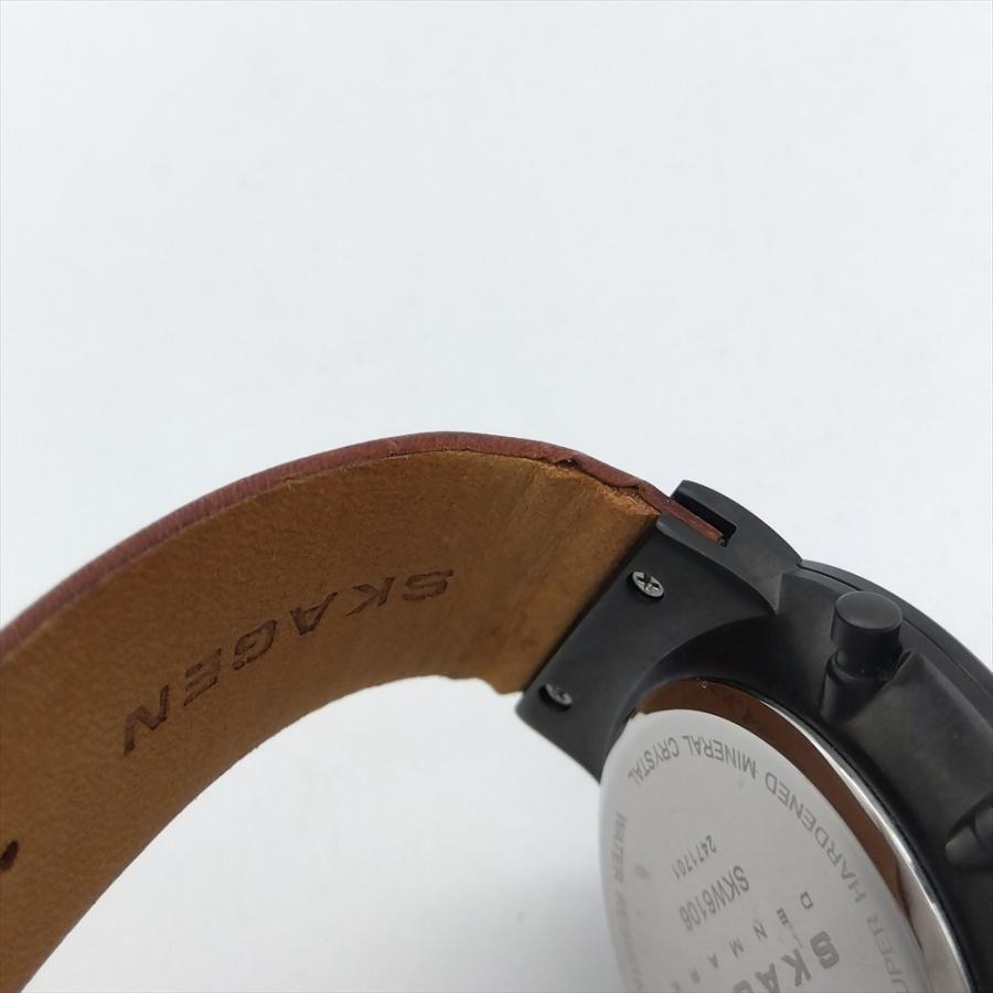 SKW6106 スカーゲン SKAGEN クロノグラフ 腕時計 クォーツ ブラック 