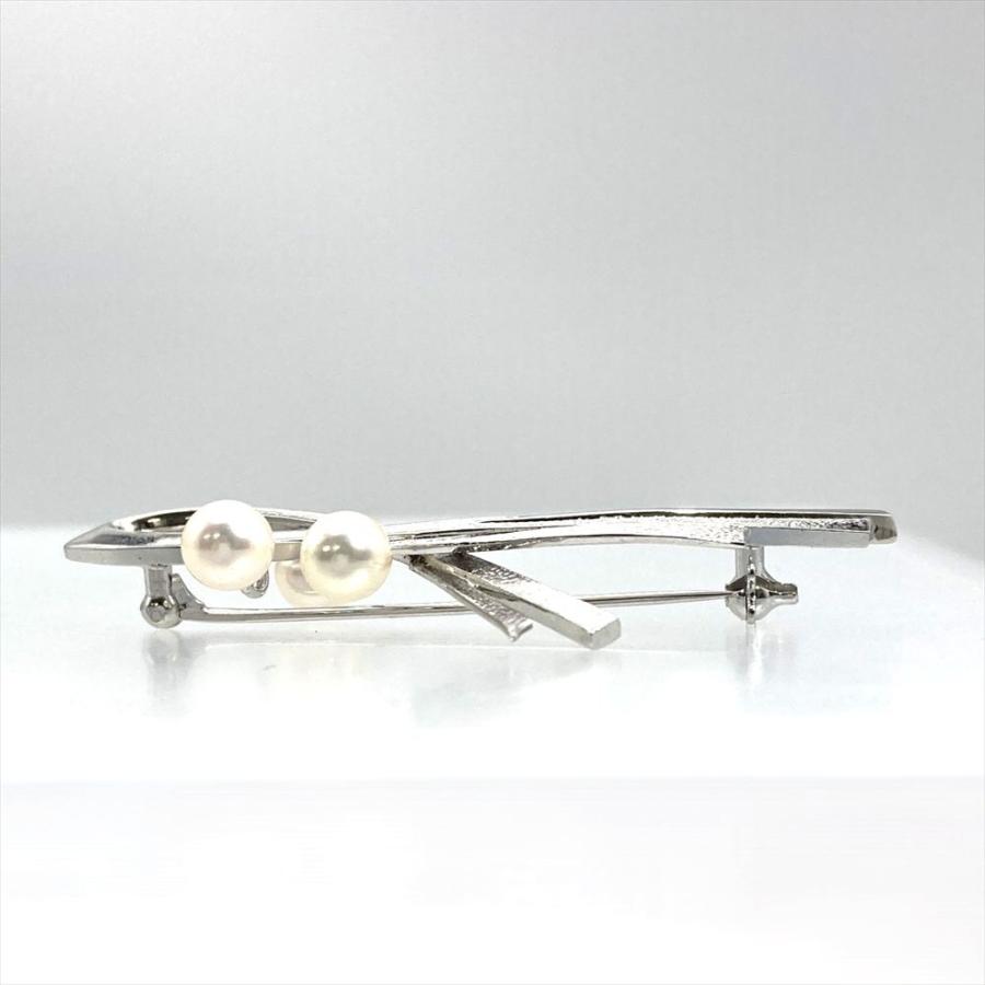 MIKIMOTO（ミキモト） MIKIMOTO 3珠 ブローチ シルバー 7.2g 真珠