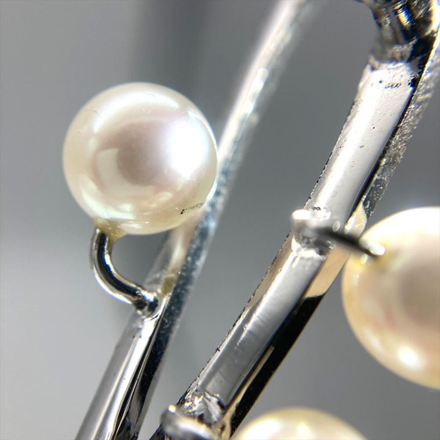MIKIMOTO（ミキモト） MIKIMOTO 3珠 ブローチ シルバー 7.2g 真珠