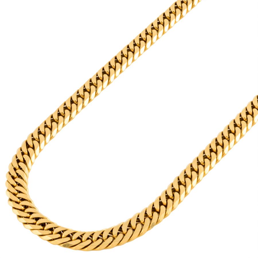 喜平 キヘイ 6面 ダブル ネックレス K18YG 50.9g 50.5cm