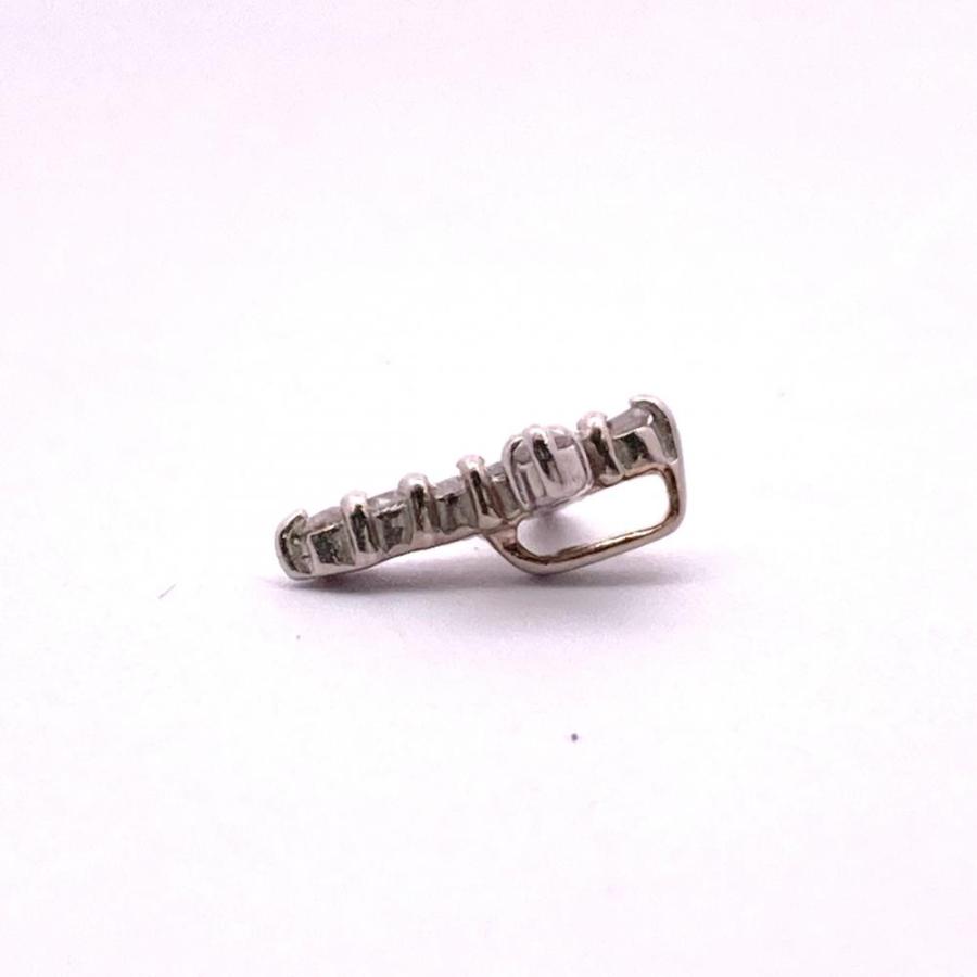 クロス ペンダントトップ ダイヤモンド 0.1ct Pt900 0.4g プラチナ