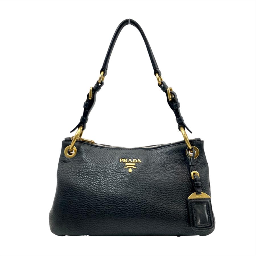 PRADA（プラダ） ロゴ ワンショルダー ショルダーバッグ レザー