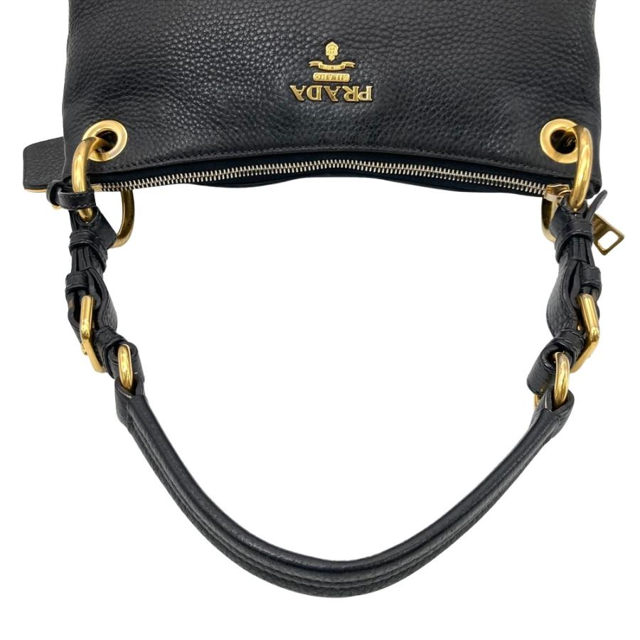 PRADA（プラダ） ロゴ ワンショルダー ショルダーバッグ レザー