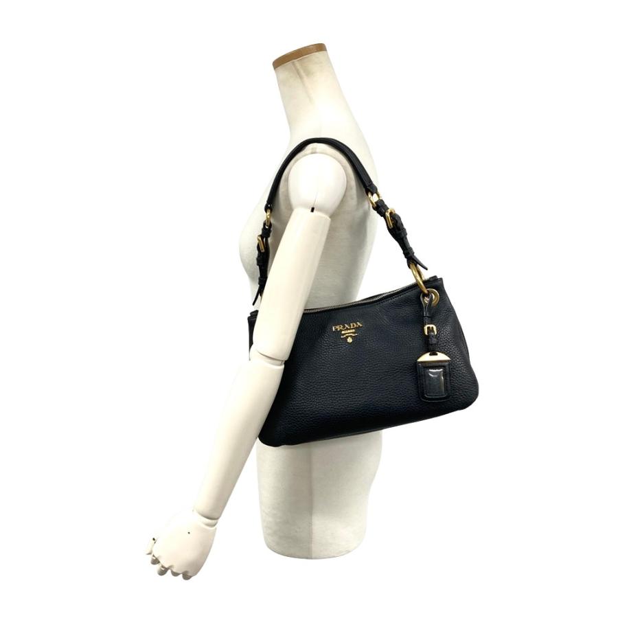 PRADA（プラダ） ロゴ ワンショルダー ショルダーバッグ レザー